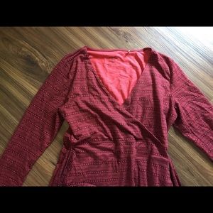 Toad & Co faux wrap dress